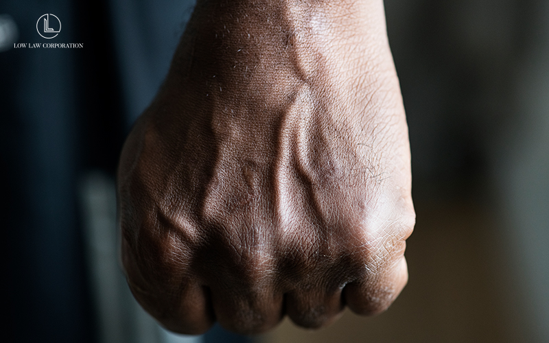 Close-up of a clenched fist